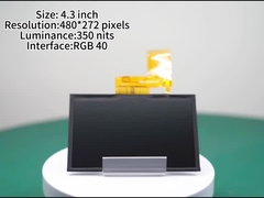 4.3 بوصة لوحة عرض TFT مع 480 * 272 بكسل وحدة عرض LCD مع سطوع 300 نيت